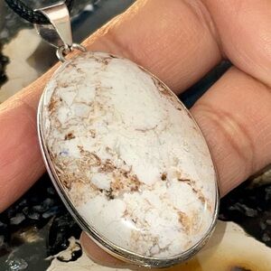 Wild Horse Jasper Magnesite Pendant 2 1/4”